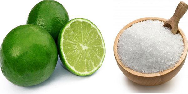 Tẩy gỉ sét bằng chanh và muối